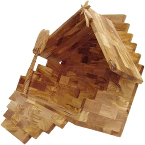 Holy Land Market Traditional Bethlehem Olive Wood Nativity Set Large #TOP6