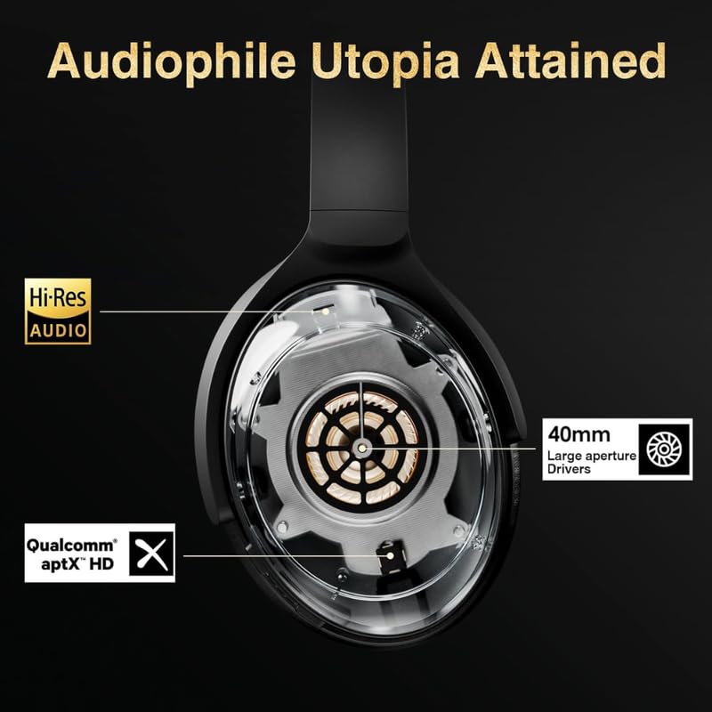 Image of Lapras 𝟏𝟓 𝐘𝐞𝐚𝐫𝐬 𝐆𝐮𝐚𝐫𝐚𝐧𝐭𝐞𝐞 Premium Wireless Bluetooth Headphones, Deep Bass Foldable Over-Ear Design, Noise Reduction Mic, 20H Playtime, Wired & Wireless Dual Mode for Music & Calls.