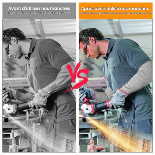flintronic Protections d'avant-bras, Anti-coupures, Manchon Résistant – vue 6