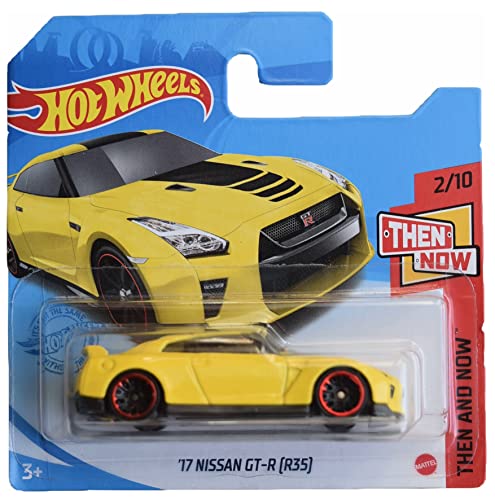 Preisvergleich Produktbild Hot Wheels '17 Nissan GT-R - Dann und Jetzt 2 / 10 - Gelbe kurze Karte