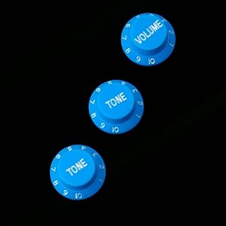 Strat style Guitar Control knobs Set (2 Tones, 1 Volume),Seafoam blue