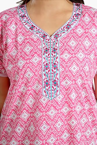 Image of TRUNDZ Printed Pure Cotton Nighty(10323)
