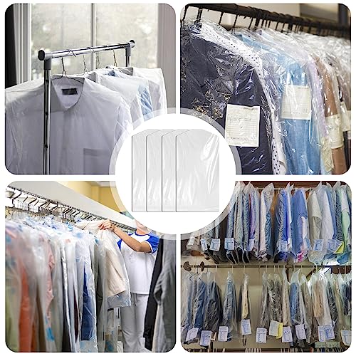 Miniatura 7 de 60 Unidades Bolsas Transparentes Para Ropa: 60 X 110 Cm Funda Antipolvo Para Ropa Para Traje, Bolsas De Ropa Colgantes, Bolsas De Limpieza En Seco Para Trajes, Chaquetas, Camisas
