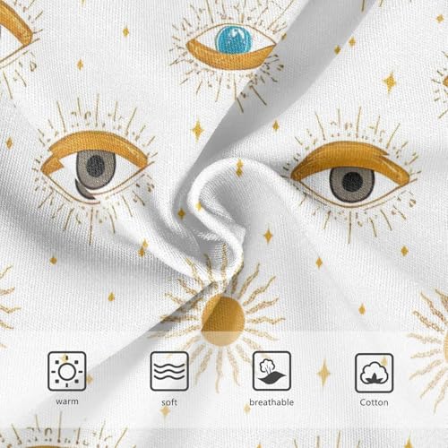 Girls Underwear Toddlers 2t Cotton Panties Little Girl Fun Underpants Briefs Mystical Stylized Eyes White3