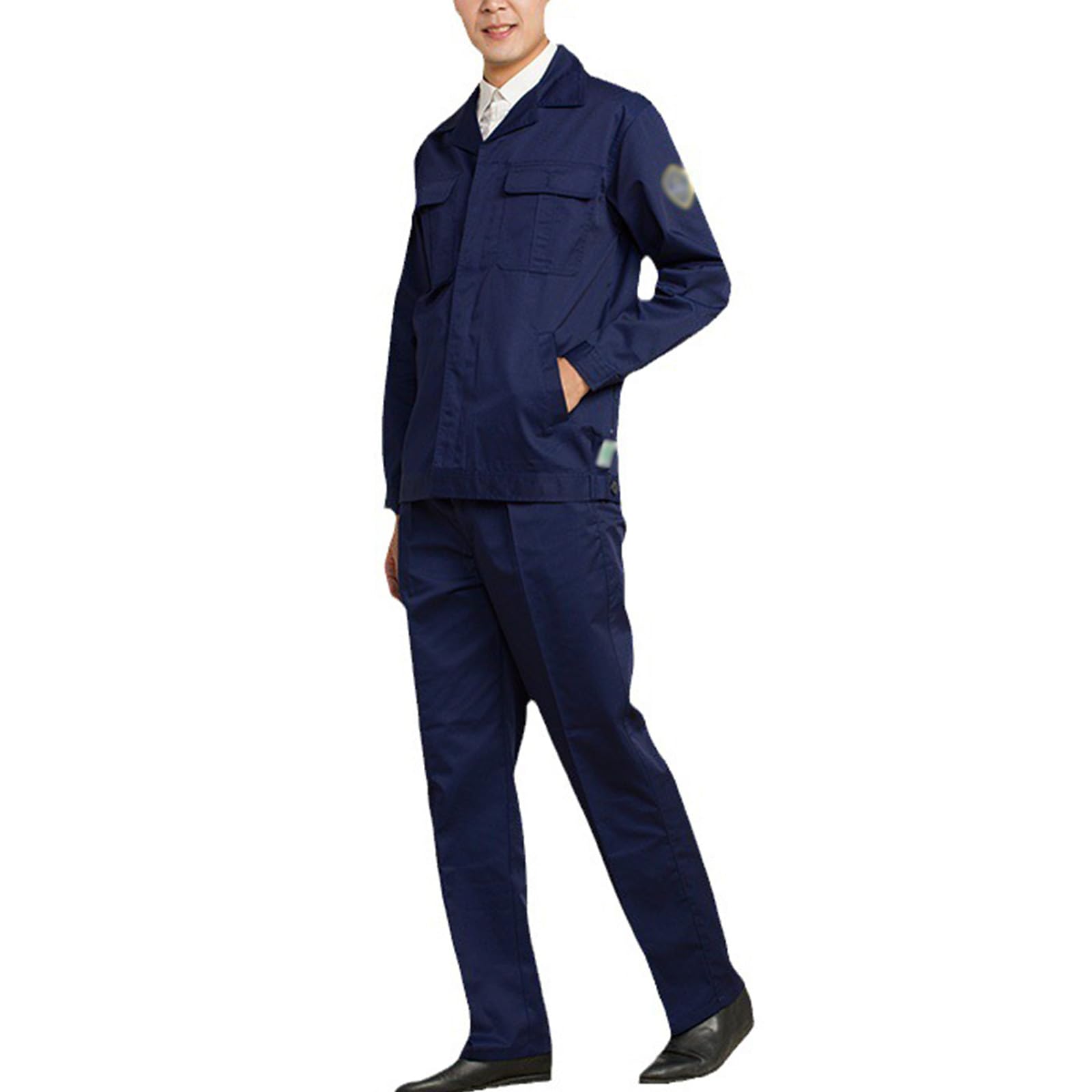 Mens Zip Up Coverall Para Mujer Camisa De Trabajo De Manga Larga Traje De Trabajo Con Bolsillos Múltiples