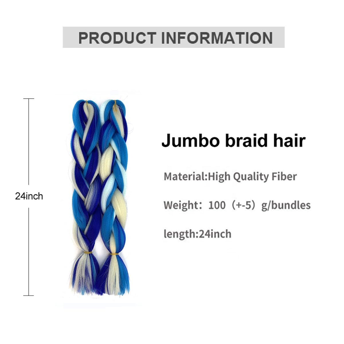 Hair Braids Pony Tail Hair Extensions in Elastic Band for Women Pre Stretched Synthetic High Temperature Hairpieces 1707 - Image 3