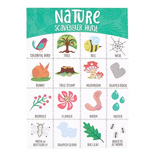 Juvale Nature Find and Seek Scavenger Hunt Cards #TOP29