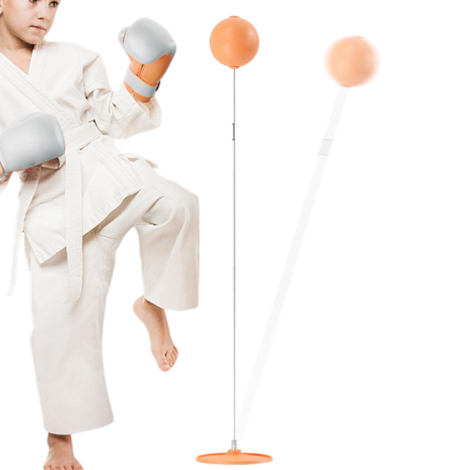 Sacco da sabbia riflettente – Punching ball per allenamento a casa | Accessori fitness regolabili in altezza, ideale per alleviare lo stress e l'allenamento di boxe, base stabile, borsa da allenamento