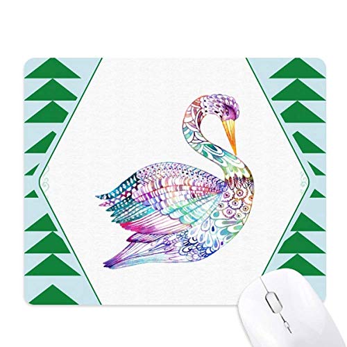 Tapis de souris en caoutchouc oiseaux aquarelle haut de gamme