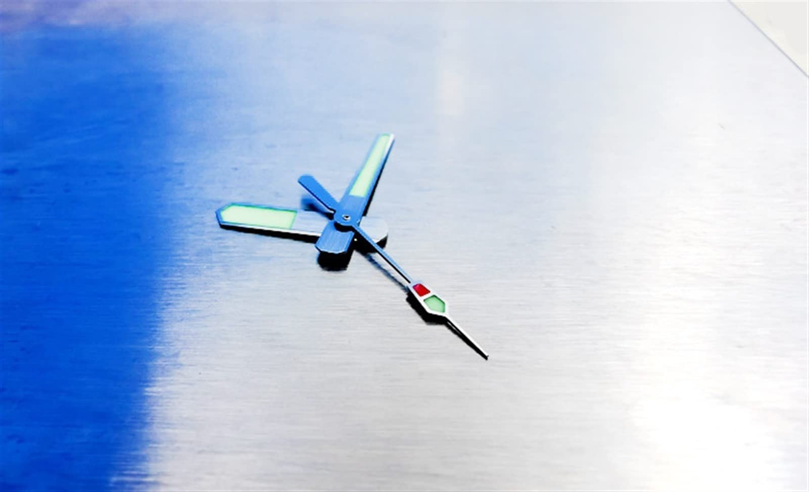 Grün/blau leuchtender Uhrzeiger, funktioniert mit NH35/36-Uhrwerk, Uhrreparatur-Werkzeugsätze