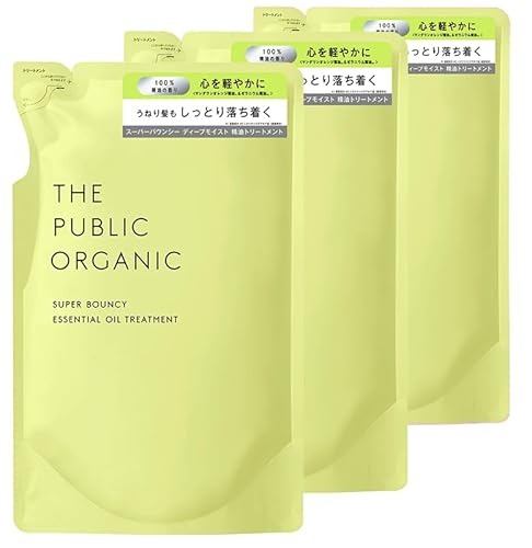 THE PUBLIC ORGANIC �U �p�u���b�N �I�[�K�j�b�N �X�[�p�[�o�E���V�[ �g���[�g�����g �l�ߑւ� �y3�Z�b�g�z 400mL �A�~�m�_ �X�^�C�����O �A���} ���� �w�A�P�A �m���V���R�� ���{��