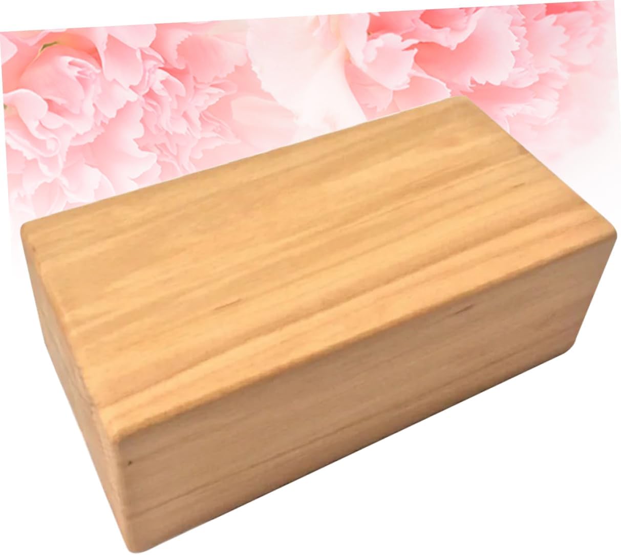 Beech High Density Yoga Bricks Wooden Yoga Auxiliary Tool for Home Practice Yellow Smooth for Comfort and Safety for Levels