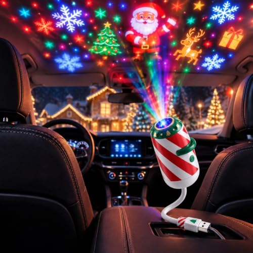 Christmas Projector Lights, Holiday LED Projector for Wall & Ceiling, Red - image 7