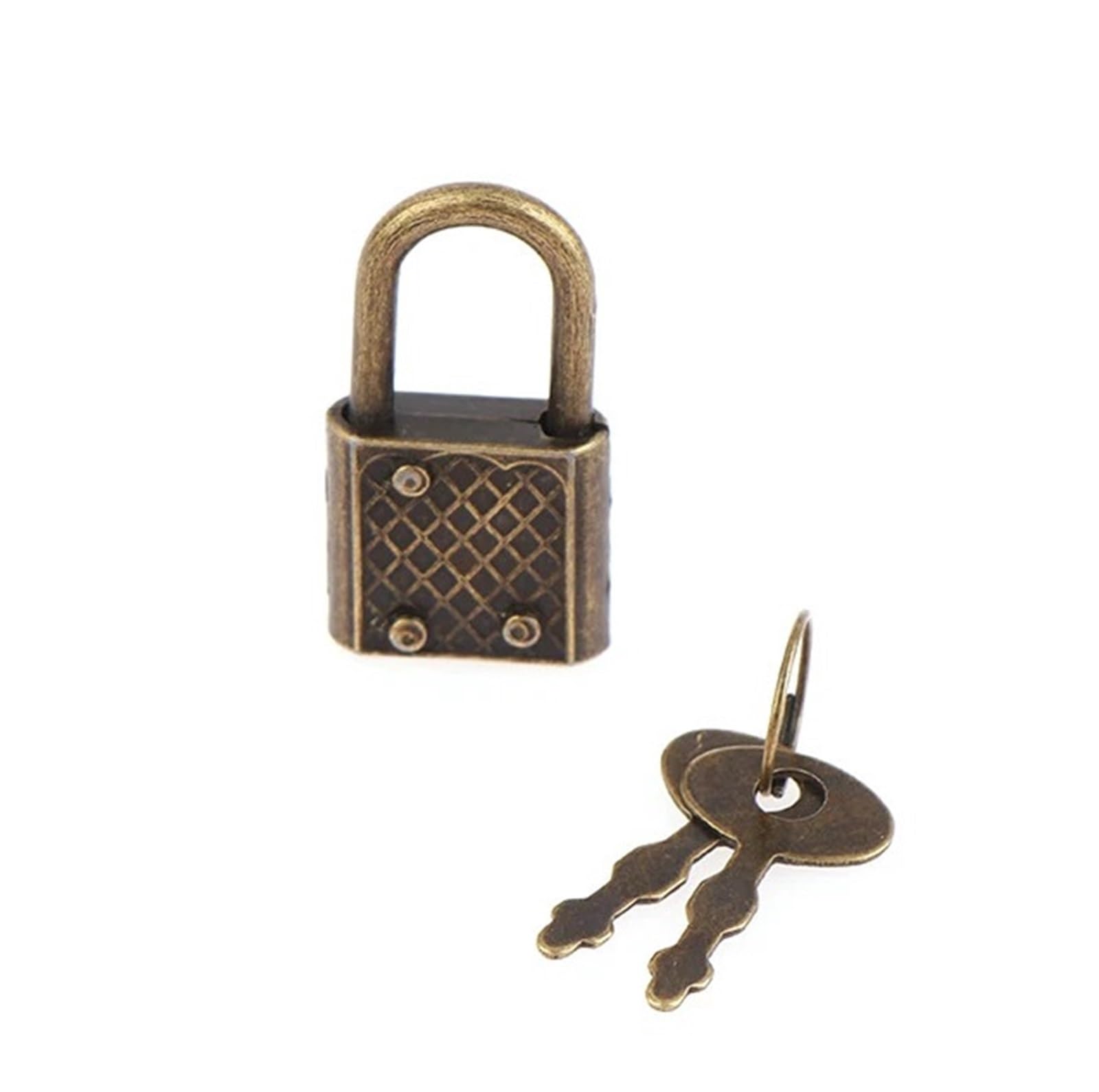 10SET Mini Retro Padlock for Notepad Diary Small Luggage Box Lock with Keys Zinc Alloy Suitcase Locker Hardware Set for Cabinets