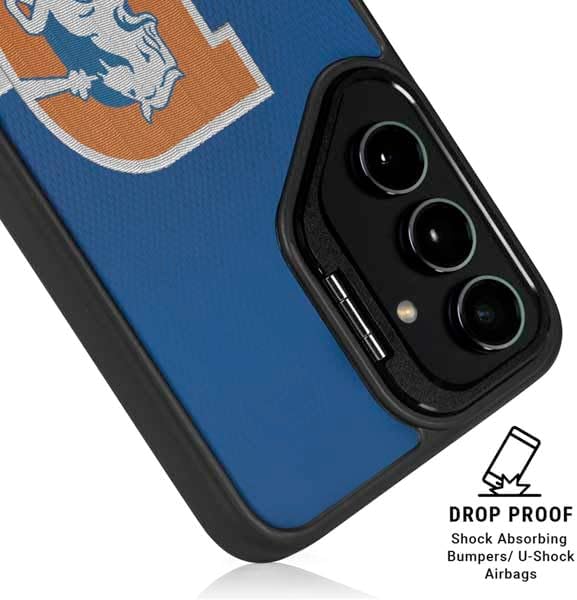 Skinit Kickstand Phone Case Compatible with Galaxy S25 - Officially Licensed NFL Denver Broncos Vintage Design