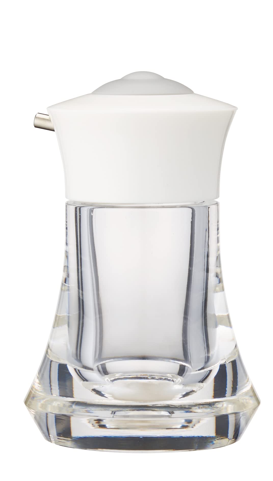 TAIWA PU-1-W Soy Sauce Jug, Prevents Overpouring, Push One, Size S, Capacity: Approx. 1.4 fl oz (40 ml), One Push, Approx. 0.01 fl oz (0.4 ml), White (Vinegar and Chili Oil are OK)
