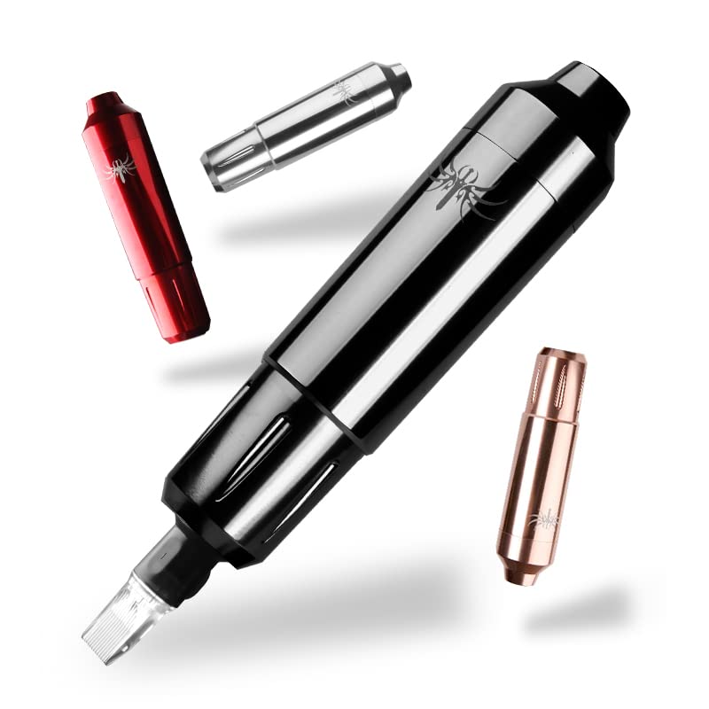 Miniatura 4 de DGT Blade Cartucho Rotary Tattoo Machine Pen con motor japonés sin escobillas y cable RCA (dorado)