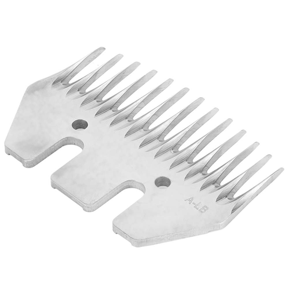 Cuchillas para tijeras para ovejas, cuchillas profesionales universales de acero inoxidable para cortadora de 9/13 dientes, cuchillas rectas / curvas, cuchillas de repuesto(Hoja recta de 13 dientes)