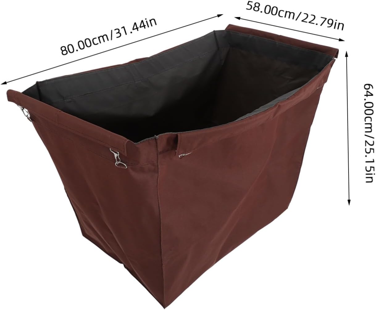 KICHOUSE Versatile Oxford Linen Laundry Cart Bag Replacement Storage Organizer for Hotel Guesthouse