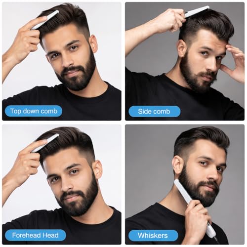 Image of Quick Hair Styler for Men Electric Beard Straightener Massage Hair Comb Beard Comb Multifunctional Curly Hair Straightening