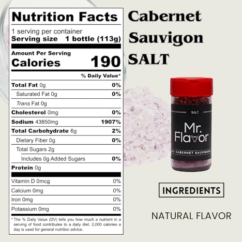 Sal de vino Cabernet Sauvignon Mr. Flavor 4 oz miniatura 2