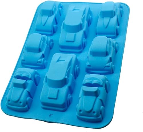 Miniatura 9 de Molde de silicona con forma de coche para hornear antiadherente, fondant de pastel y herramienta de chocolate, fácil de desmoldar, galletas