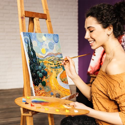 Kigniote Leinwand Set, 6 Stück Leinwand zum Bemalen 30x20,20x15,15x10 cm Keilrahmen Weiß Malen Canvas Künstlertafelbilder für Ölgemälde Acryl Leinwandpaneele für Bastler und Künstler