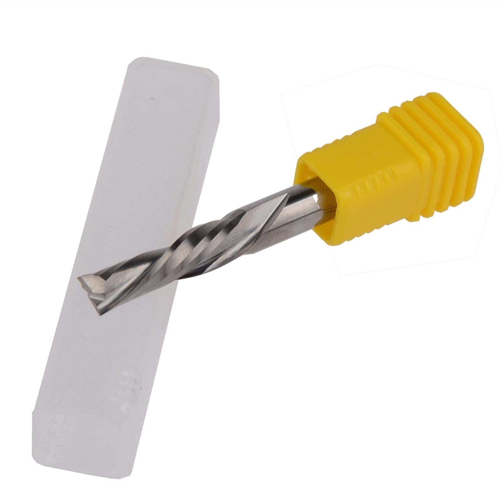 BERWENNY 5pcs 6/22mm Left Handed Down Cut 2 Flutes Carbide End Mills Tools Compatible with CNC Router Wood Milling Cutter Bit