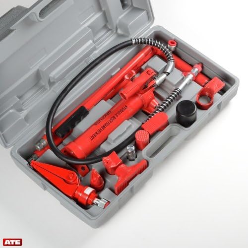4 Ton Porta Power Pump Auto Body Repair Set with Blow Mold Case All in One