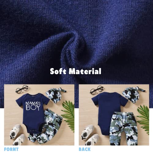 Aalizzwell Baby Boys Summer Clothes Short Sleeve Bodysuit Pants Outfit3