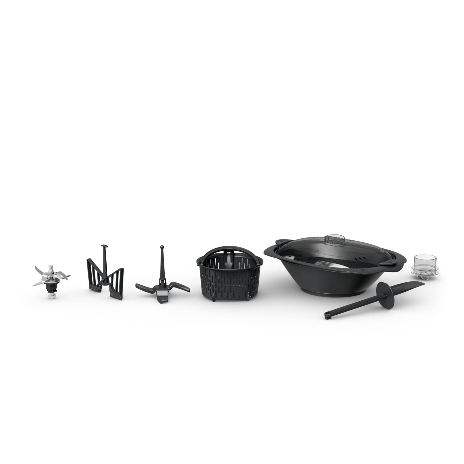 Moulinex Click & Cook - Robot de cocina con báscula de cocina integrada, potencia 1400 W, capacidad 3,6 L, 32 funciones, 10 programas automáticos, pantalla digital táctil, fácil uso HF506110