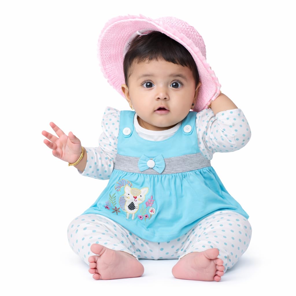 Baby Girl's A-Line Mini Frock Dress (Pack of 1)-image-48