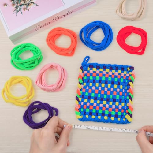 Image of IQKidz 224 PCS Loom Loops Refill for Potholder Weaving Loom Kit Toys, Elastic DIY Arts and Crafts Loops Supplies for Kids Beginners, Perfect Birthday Gifts for 5 6 7 8-12 13 Year Old Girls