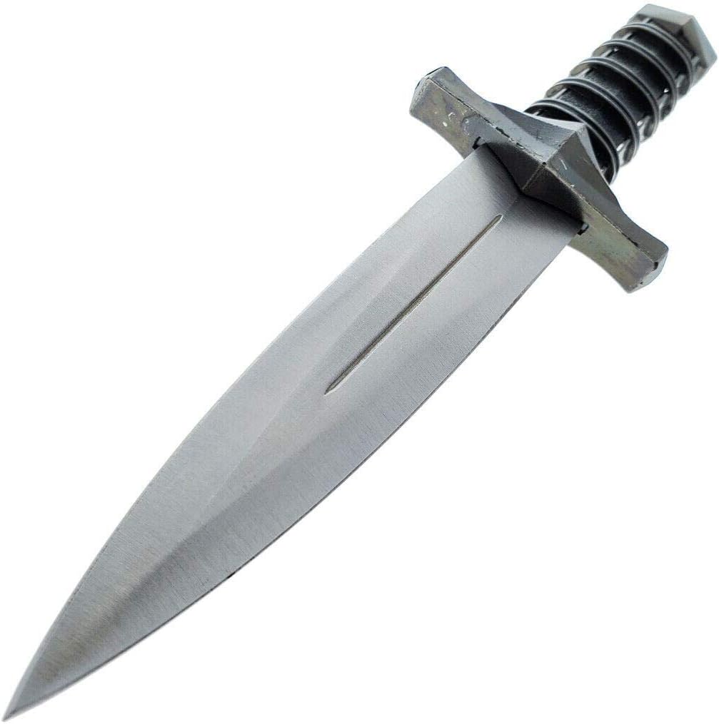 P.S Dark Assassin Dagger with Sheath, Medieval Renaissance Dagger. for Collection, Cosplay at Medieval or Renaissance Fairs Black