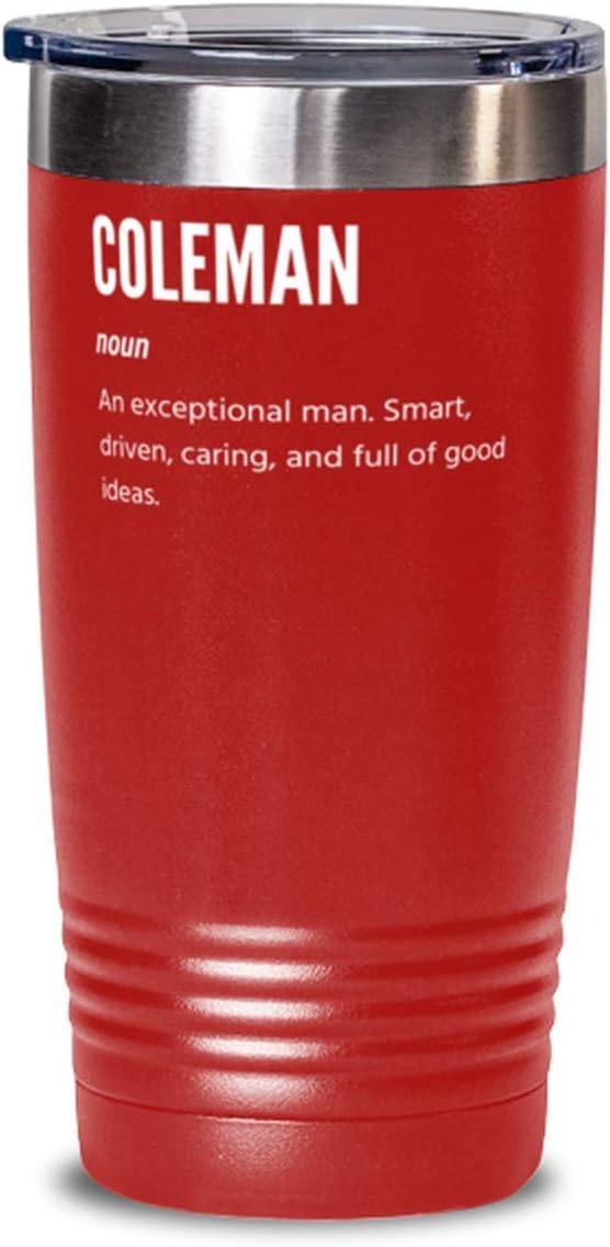 For Coleman Definition, Coffee Tumbler 20oz, Red Tumblers & Water Glasses