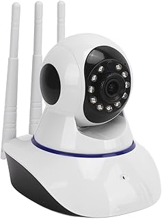 Dome Camera, Outdoor Pan Tilt Camera, Infrared Night Vision Video Camera, Wireless WiFi IP Camera with Motion Detection, PTZ Camera with 2 Way Audio 3 Antenna for Home Office School Villa(UK)