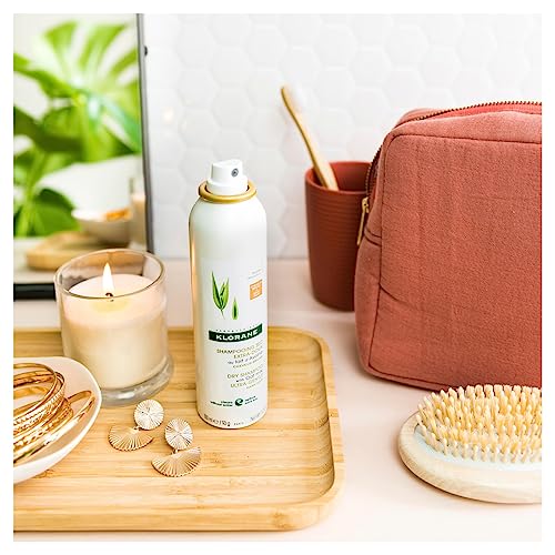 Klorane Dry Shampoo With Oat Milk, For Dark Hair, Natural Tint, All Hair Types, Paraben & Sulfate-Free, 3.2 Oz. #TOP1