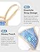 Men's Fashion Metallic Sparkly Cheeky Underwear Loungewear Male Flexible Elastic Waistband Hollow Out G-Strings Blue L