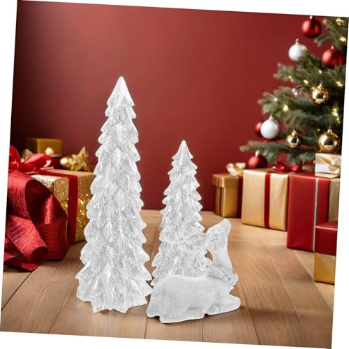 Decoraciones navideñas premium con árboles y figuras de reno 8