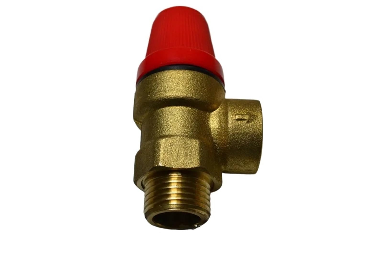 Sicherheitsventil 1/2“ DN15 – Überdruckventil 1,5-8 Bar, Für Solar-Warmwasserbereiter, Inkl. Manometer, Messing (7 Bar Variante)