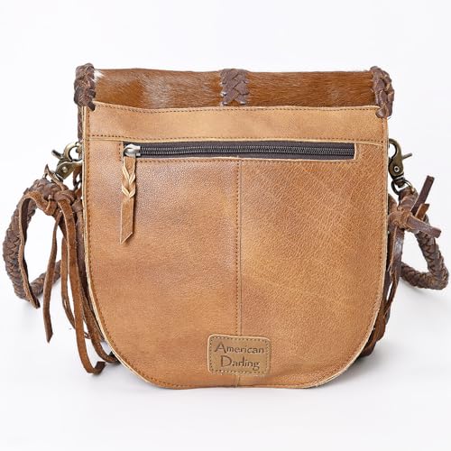 American Darling Messenger Hair On Genuine Leather Western Women Bag Handbag Purse | Cute4