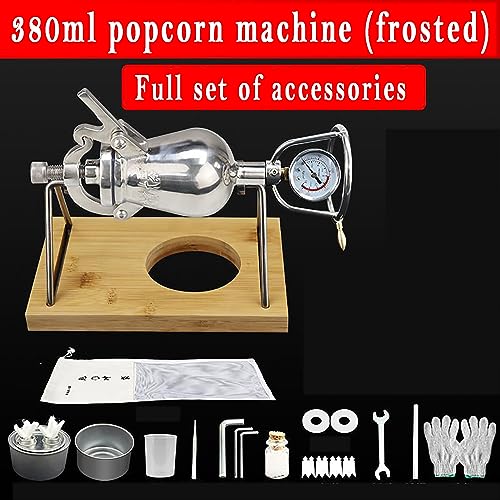Oldfashionedhandpopcornmachine380mlgrainamplifierwithafullsetofaccessoriesopenflameheatingsuitableforcornmungbeansricewheatsoybeansblackrice Urban Country Home Decor Old fashioned hand popcorn machine 380ml grain amplifier with a full set of accessories open flame heating suitable for corn mung beans rice wheat soybeans black rice urban country home decor