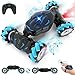 Pristar RC Cars Gesture Sensing Stunt Car, Best Gifts for Boys 6-12 Yr, 2.4Ghz Remote Control Car Toys for Boys Age 6 7 8 9 10 11 12, Double Sided Flip 360Â° Rotate 4WD Off-Road with Spray Lights Music