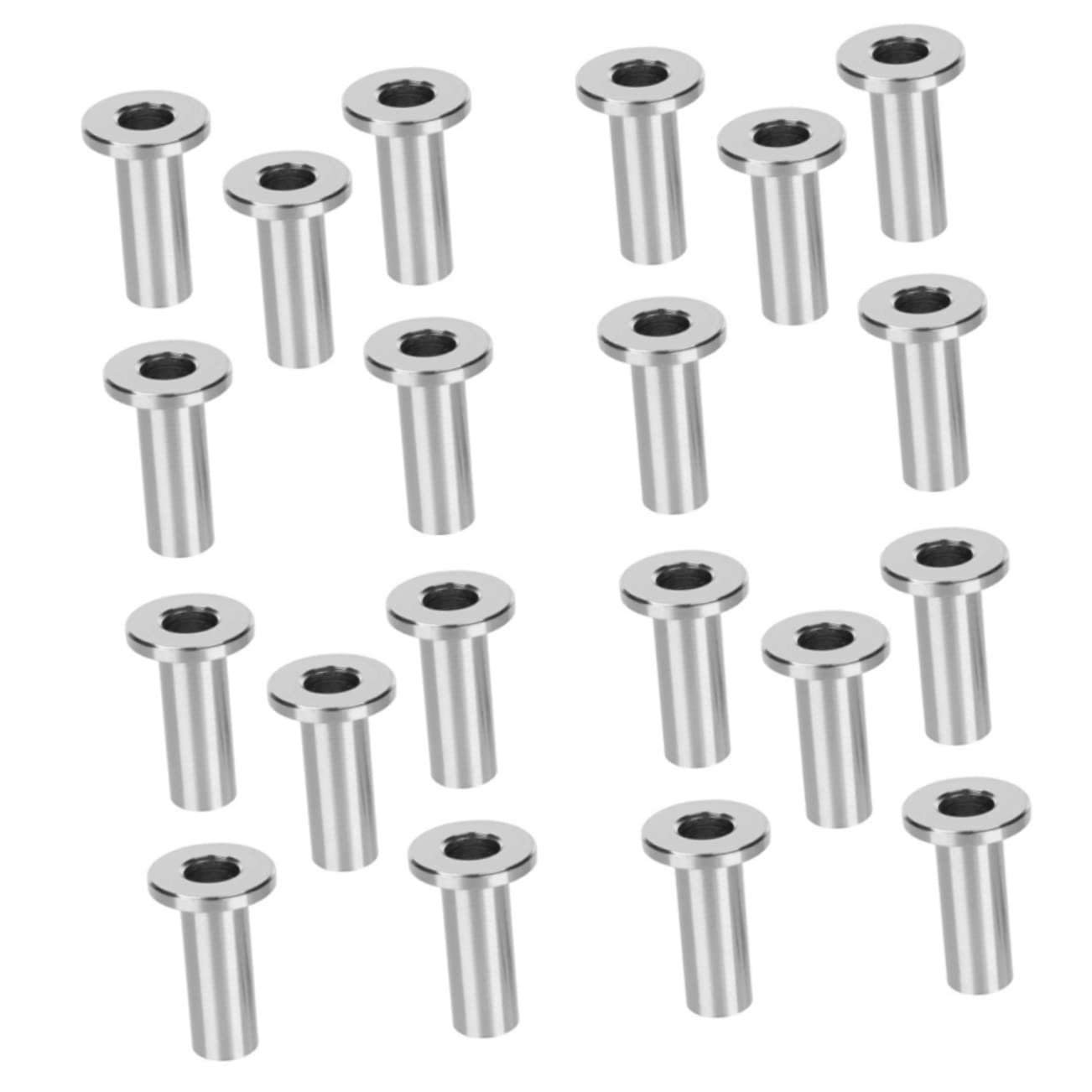 50pcs Deck Cable Railing Wire Rope Protective Sleeve Stainless Steel Cable Protectors Easy Install