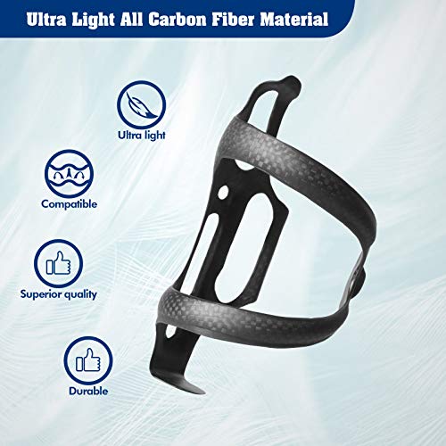 Gazeer 2Pcs Ultra-Light Full Carbon Fiber Bicycle Bike Drink Water Bottle Cage Holder Brackets For Road Bike Mtb Cycling #TOP4