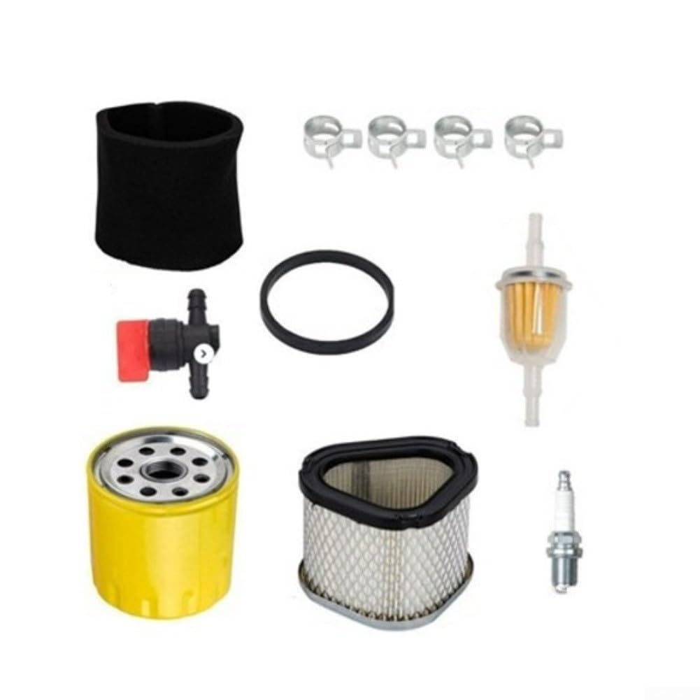 Kit de repuesto de piezas de motor compatible con I500911418 LX173 LT133 LT155 M92359 AM1216 Juego de filtros de cortacésped de plástico amarillo para instalar