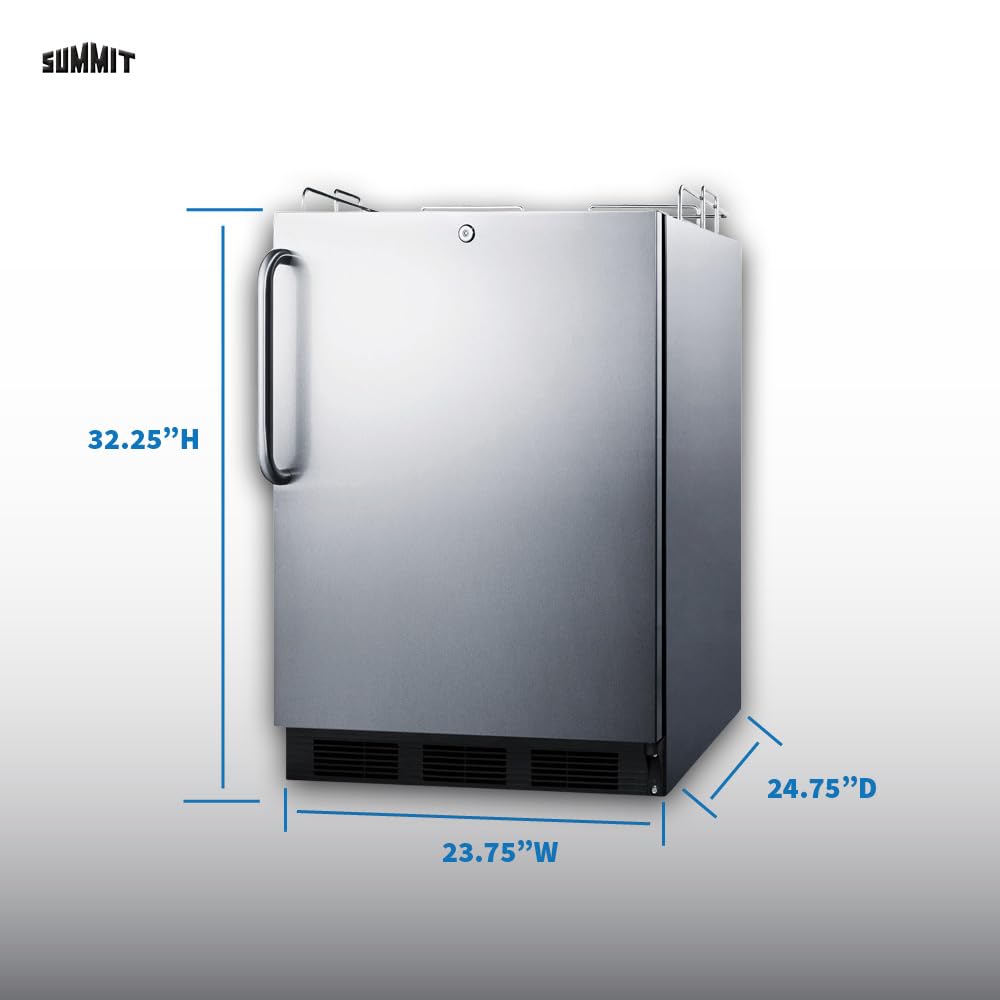 Summit 24" Outdoor Kegerator, ADA-Compliant, Stainless Steel - SBC54OSBIADANK