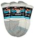 Loose Fit Stays Up Men's and Women's Quarter Socks 3 Pack Made in USA! (X-Large, White (Red Label))
