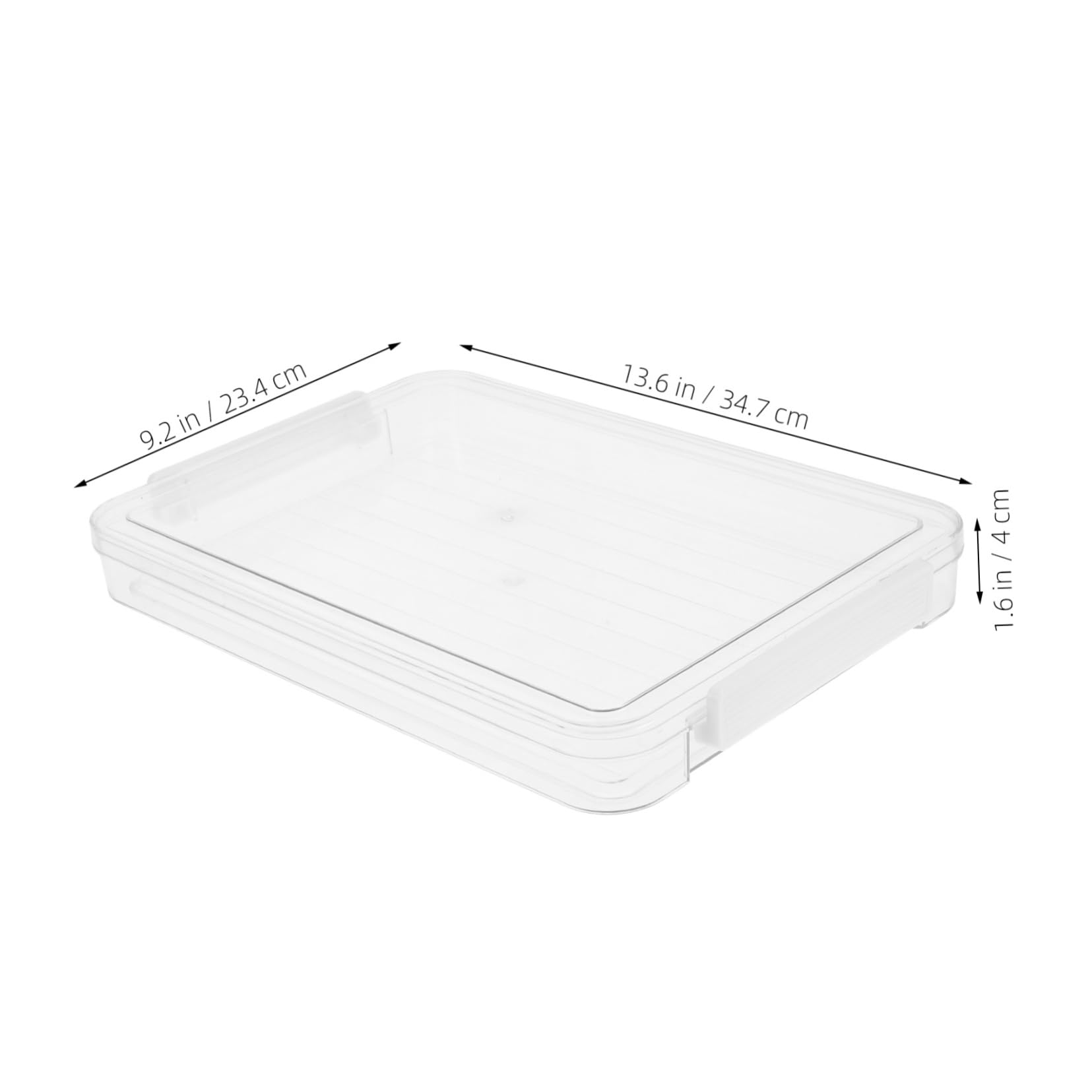 Uonlytech Stapelbare Dokumentenbox aus Pet mit Deckel Transparent 2 Stück für A4-unterlagen Büro und Zuhause Feuchtigkeitsgeschützt und Übersichtlich
