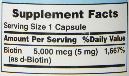 Biotina 5000mcg Puritans Pride 60Caps